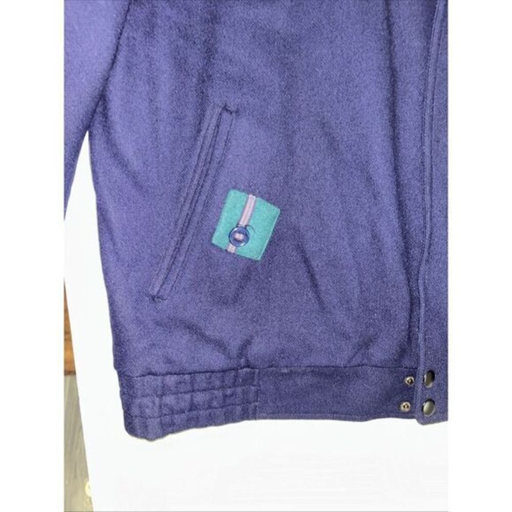 GANT Parka Jacket Mens XL Navy W/Green Collar - Picture 3 of 4